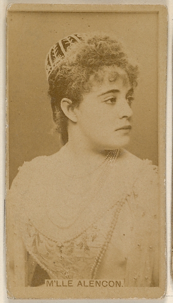 Allen & Ginter, M'lle Alencon, from the Actors and Actresses series (N45, Type 8) for Virginia Brights Cigarettes