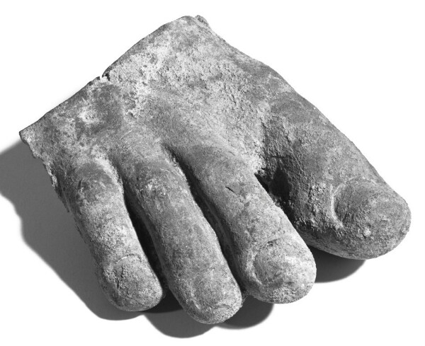Unknown, Fragmentary Right Foot from a Statue of a Draped Figure