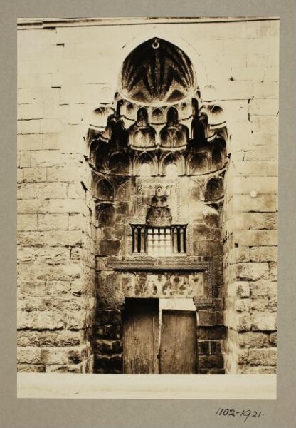 K.A.C. Creswell, Entrance portal of the funerary khanqah of Mamluk Emir Sunqur al-Sa'di (Hasan Sadaqa), Cairo