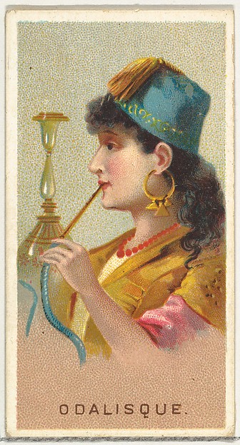 Allen & Ginter, Odalisque, from World's Smokers series (N33) for Allen & Ginter Cigarettes