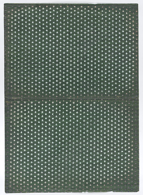Anonymous, Book cover with overall pattern of stars and stripes
