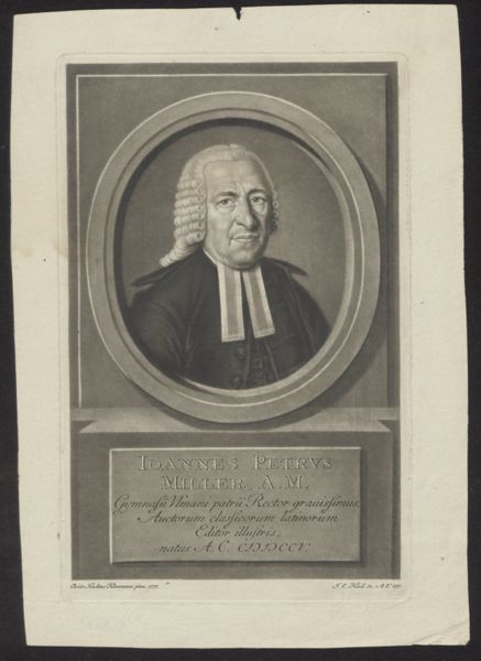 Johann Elias Haid, Portrait of Johannes Petrus Miller