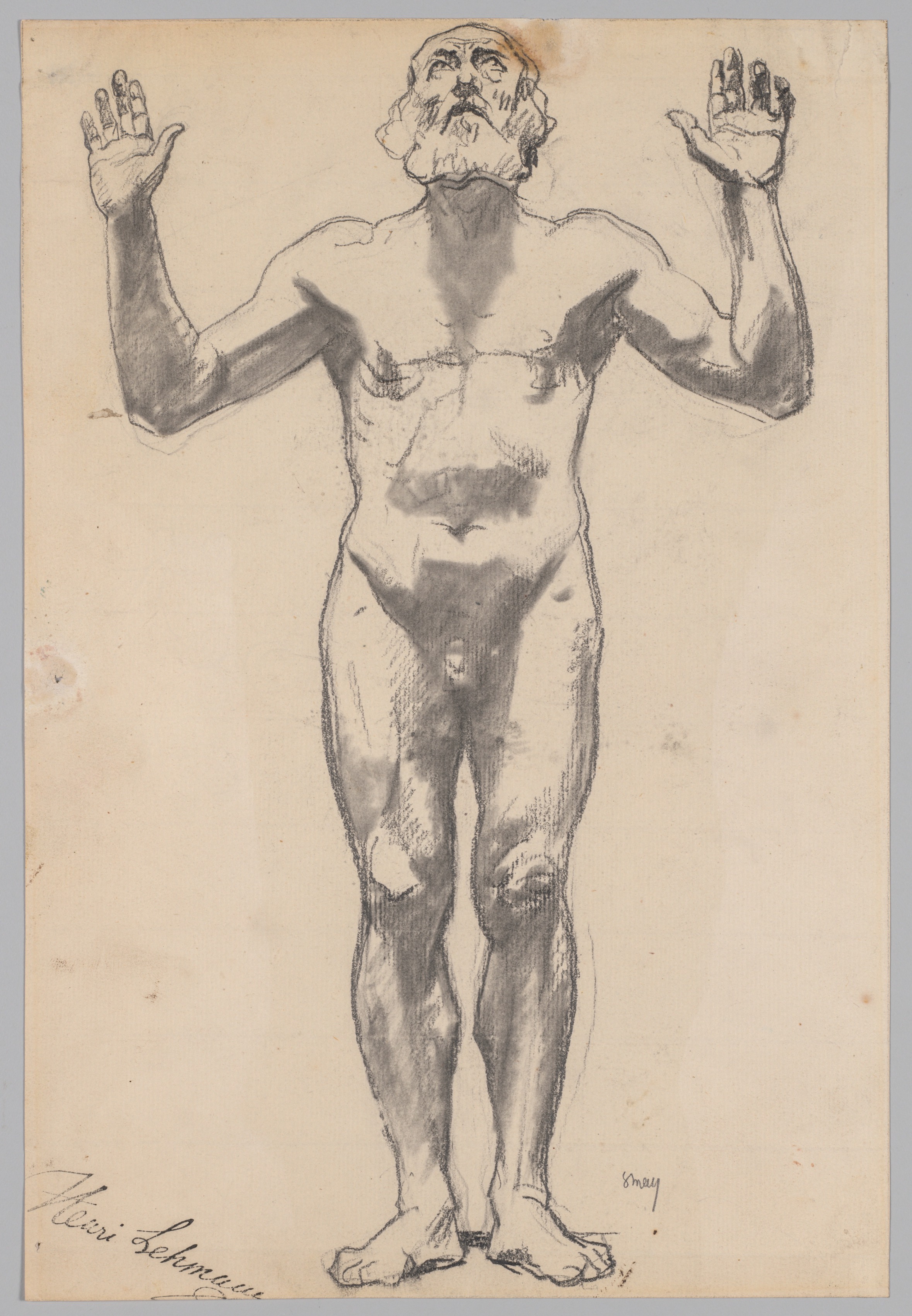 Henri Lehmann, Nude Study of an Old Man