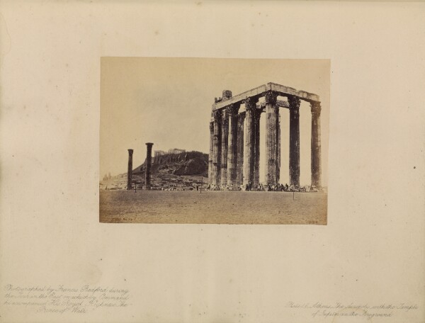 Francis Bedford, Athens - The Acropolis, with the Temple of Jupiter in the Foreground