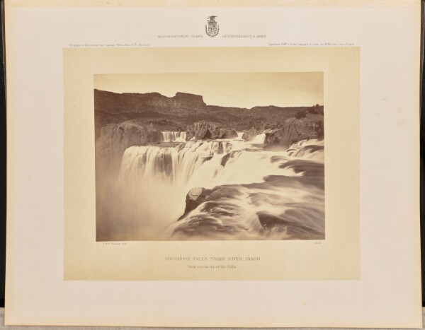 Timothy H. O'Sullivan, Shoshone Falls, Snake River, Idaho. View across Top of the Falls