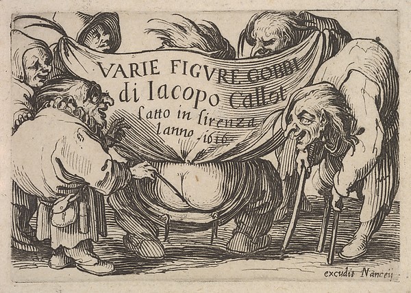 Jacques Callot, Title page from "Varie Figure Gobbi"