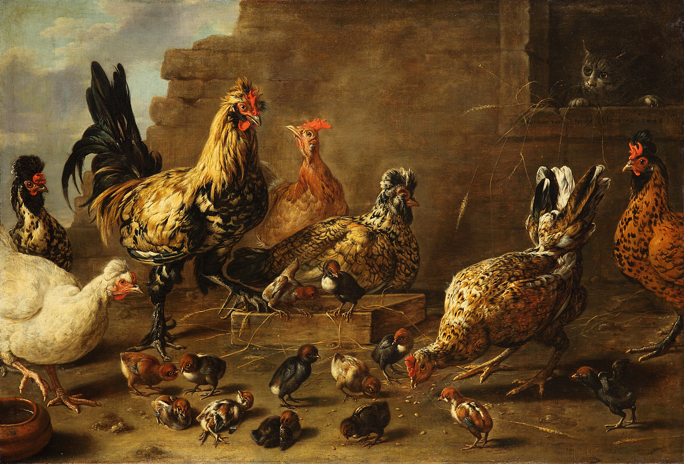 Adriaen van Utrecht, The chicken yard