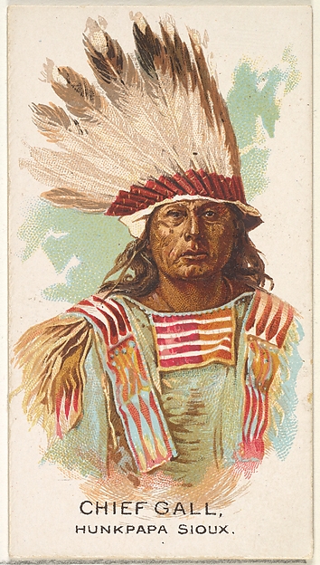 Allen & Ginter, Chief Gall, Hunkpapa Sioux, from the American Indian Chiefs series (N2) for Allen & Ginter Cigarettes Brands