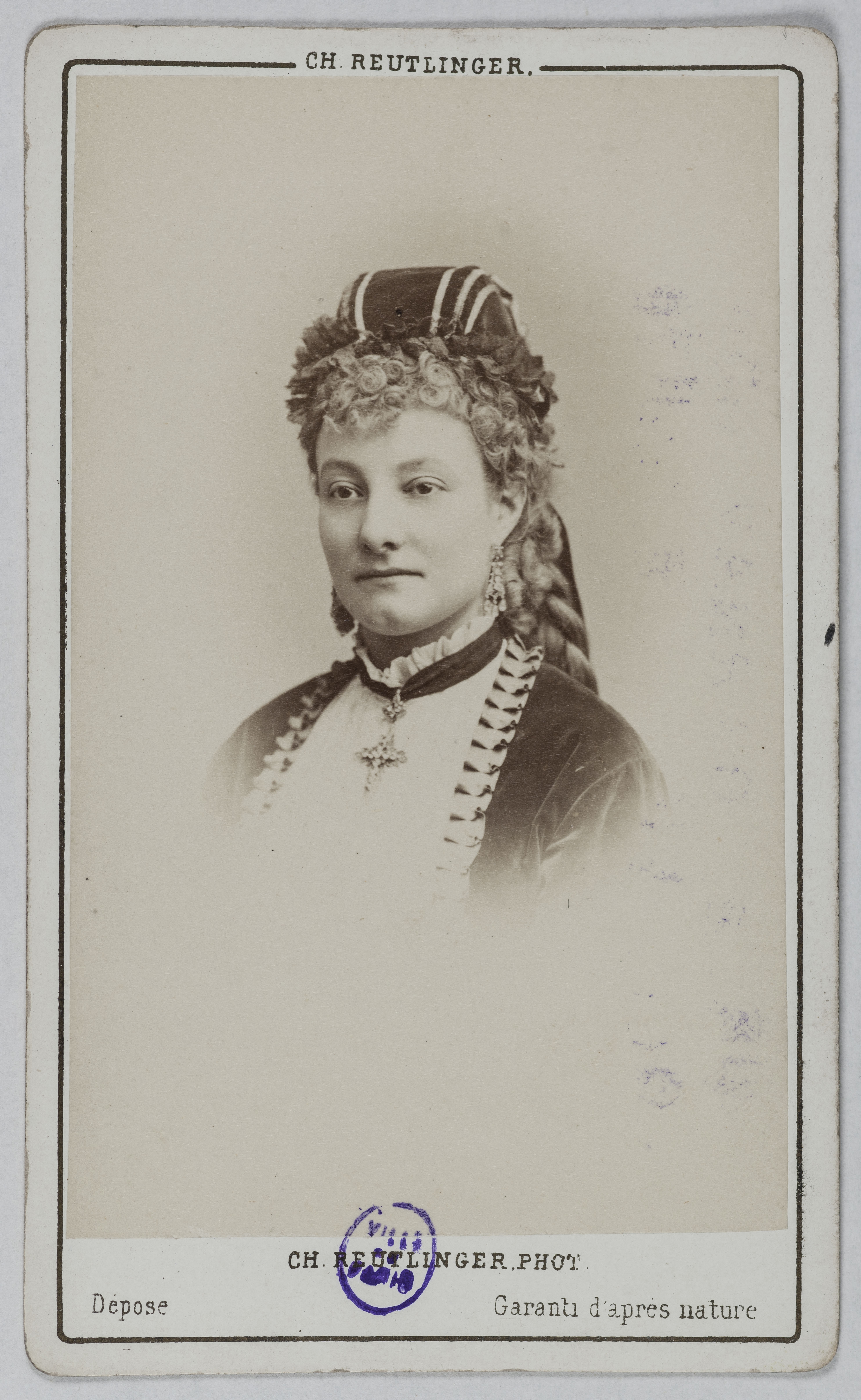 Charles Reutlinger, Portrait d'Estradère Camille, (dite Boule de gomme), (actrice)