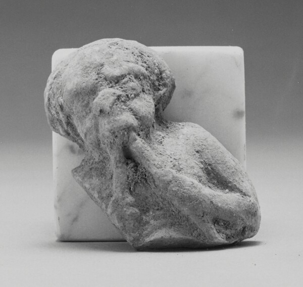 Unknown, Fragment of a Figure of a Satyr Playing Flutes