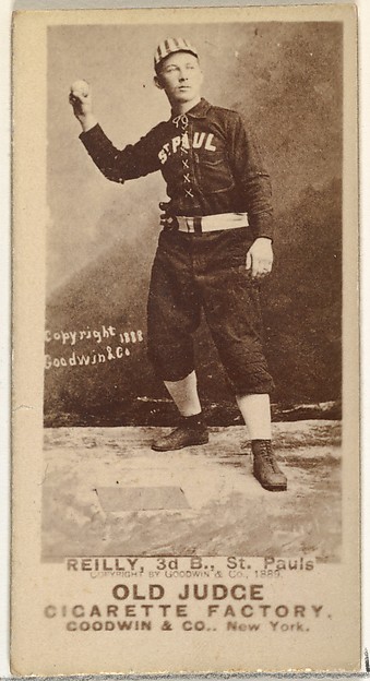Goodwin & Company, Charles Thomas "Charlie" Reilly, 3rd Base, St. Paul Apostles, from the Old Judge series (N172) for Old Judge Cigarettes