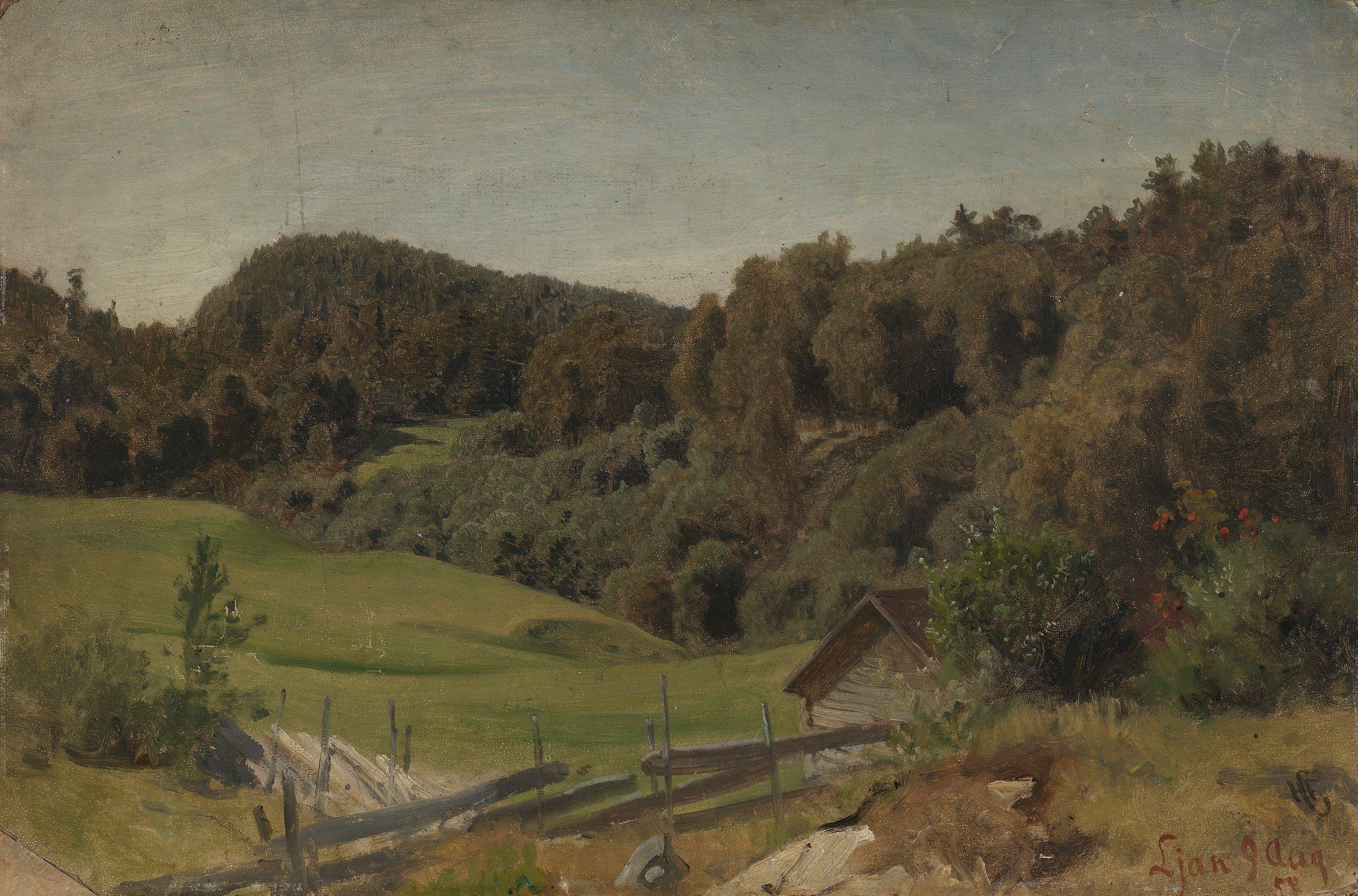 Hans Gude, Landscape at Ljan