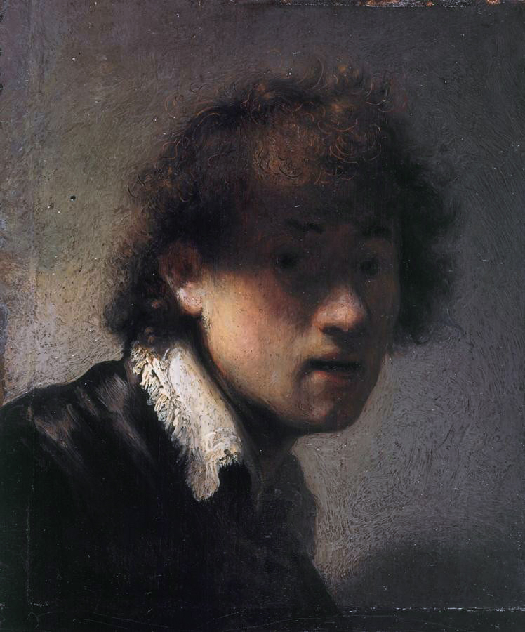 Rembrandt, Self-portrait Lit from the Left