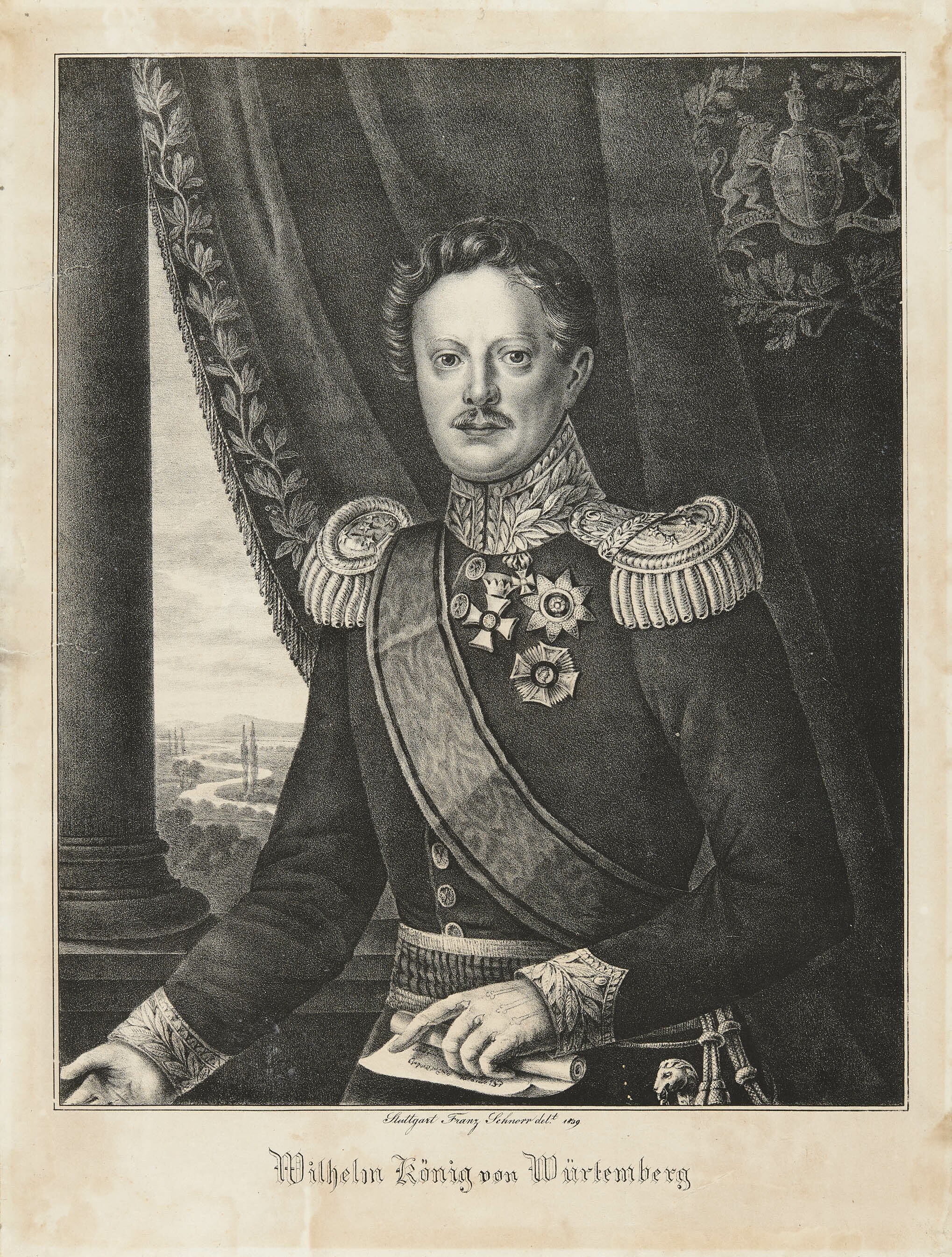 Franz Schnorr, Bildnis König Wilhelm I. von Württemberg