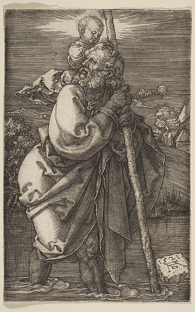 Albrecht Dürer, Saint Christopher Facing Left