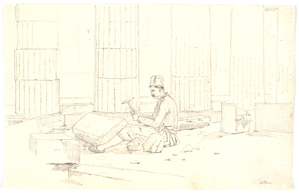 Martinus Rørbye, Stenhugger på Akropolis