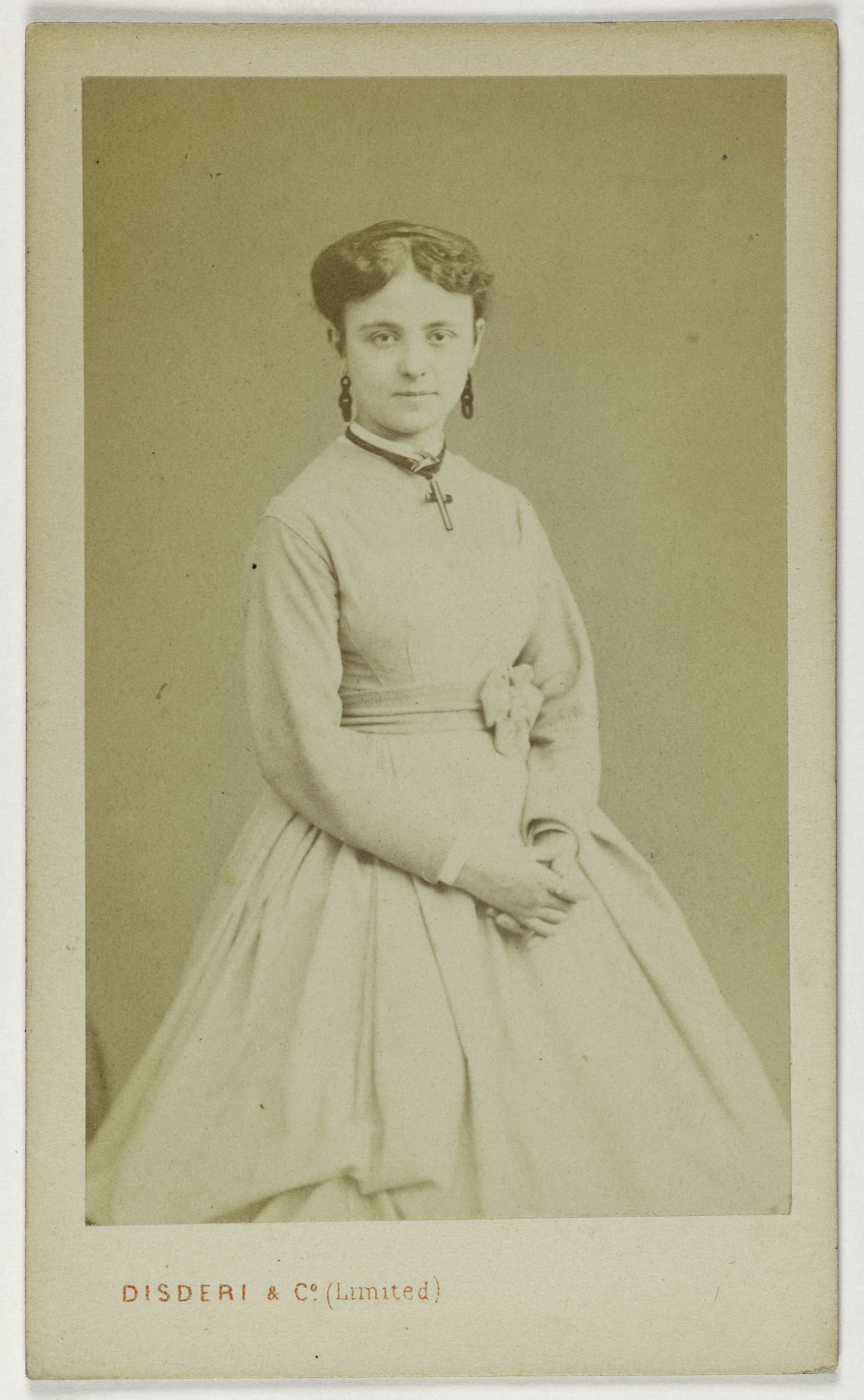 André-Adolphe-Eugène Disdéri, Portrait de Girardin Berthe ou Marie Madeleine, (épouse de Mr Sguire (?), pseudonyme Mme Stuart ?), (actrice)