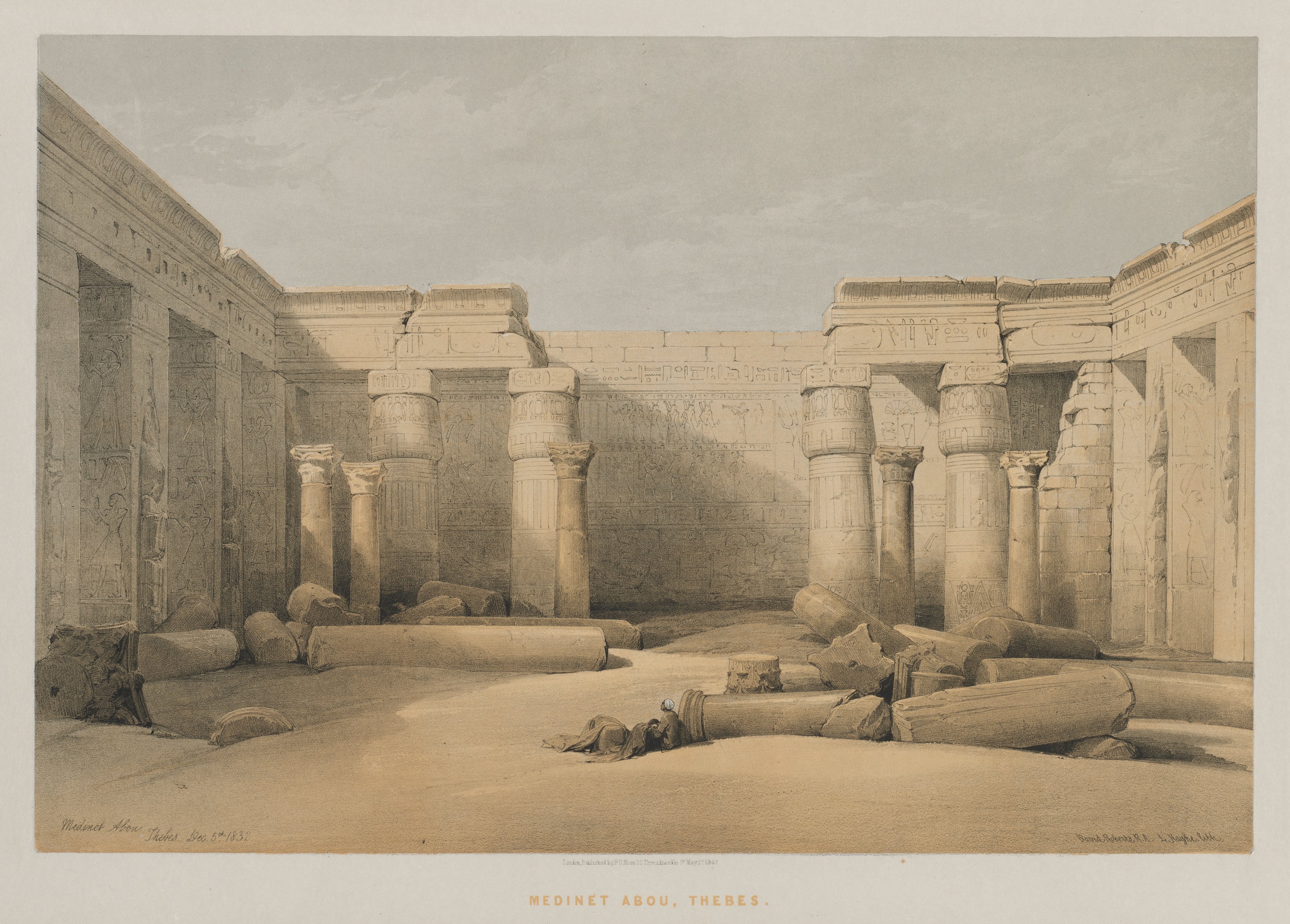 Louis Haghe, Egypt and Nubia, Volume II: Medinet Abou, Thebes