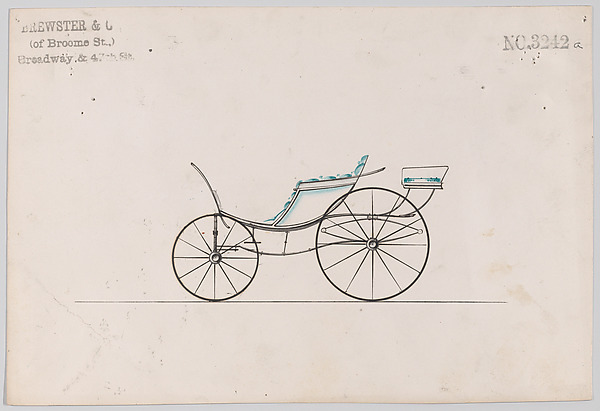 Brewster & Co., Design for Pony Phaeton, no. 3242a