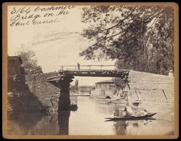 Francis Frith, Cashmere.  Bridge on the Dhul Canal