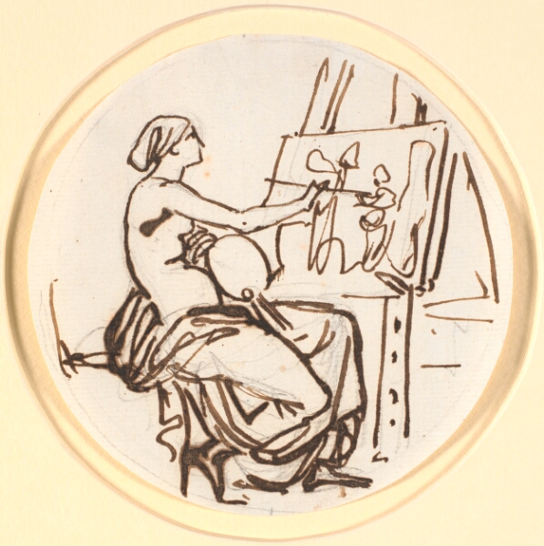 Nicolai Abildgaard, Malerkunstens genius. Cirkelrund komposition