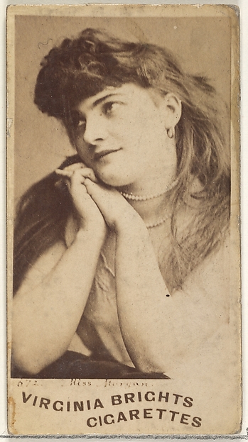 Allen & Ginter, Card 672, Miss Morgan, from the Actors and Actresses series (N45, Type 1) for Virginia Brights Cigarettes