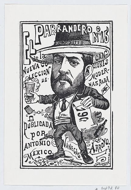 José Guadalupe Posada, A vendor of a new collection of songs
