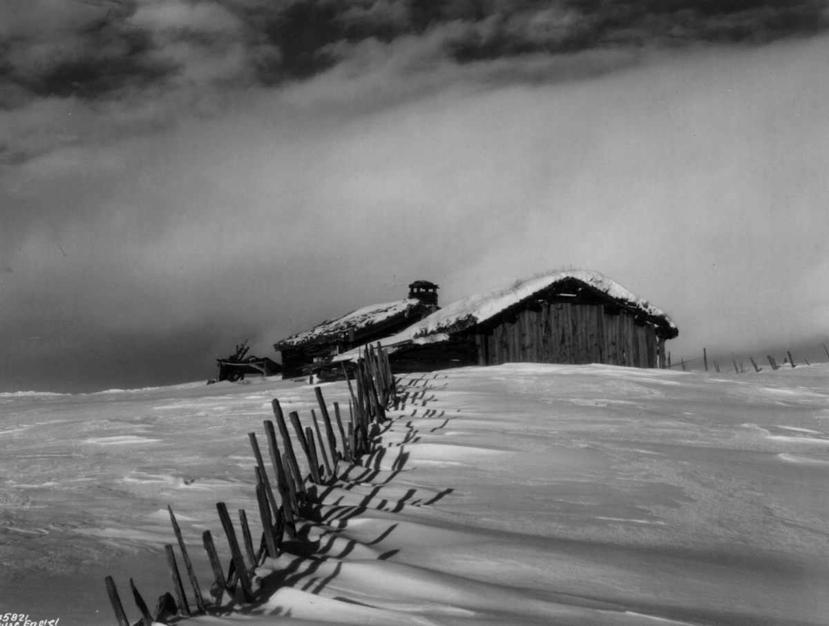 Anders Beer Wilse, Landskap, Rondane, Bebyggelse, Sno