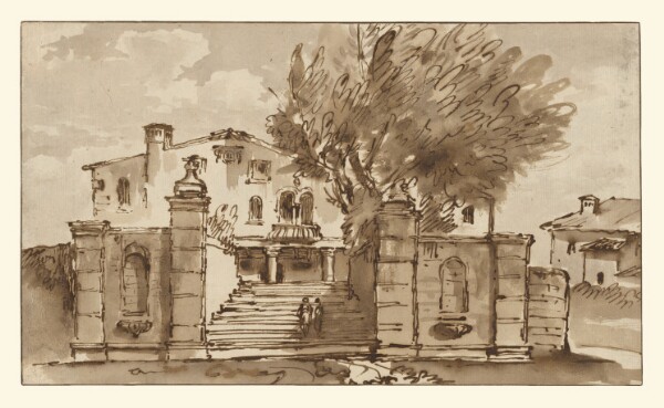 Giovanni Battista Tiepolo, View of a Villa