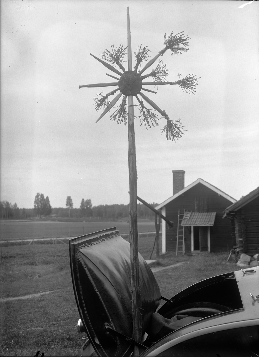 Paul Sandberg, Julstång från Littersbo, Bastkärret, Västerlövsta socken, Uppland 1933