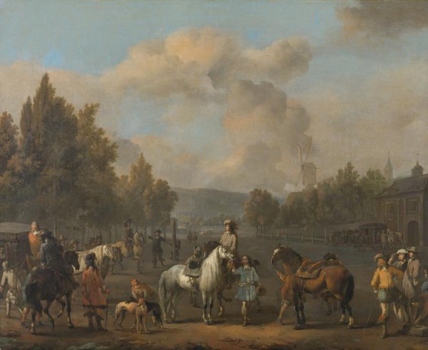 Johannes Lingelbach, The Riding School