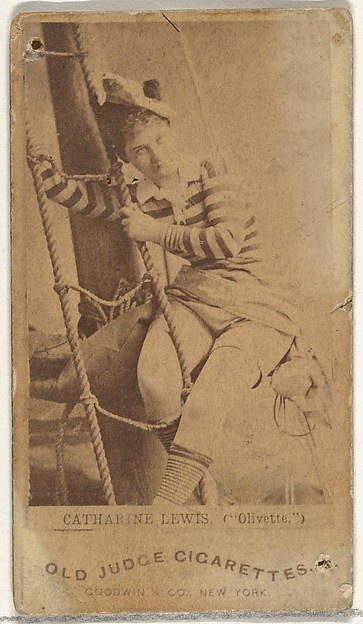 Goodwin & Company, Catharine Lewis in "Olivette", from the Actors and Actresses series (N171) for Old Judge Cigarettes