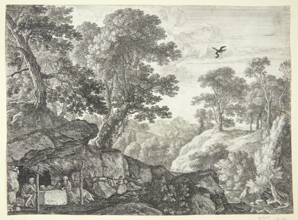 Herman van Swanevelt, Sankt Paulus og Sankt Antonius ved indgangen til grotten