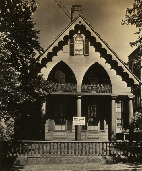 Walker Evans, [Wooden Gothic House, Massachusetts]