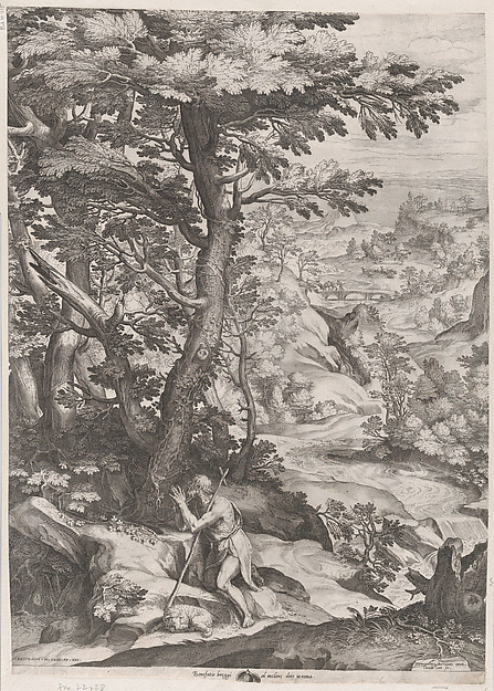 Cornelis Cort, St John the Baptist in the Wilderness