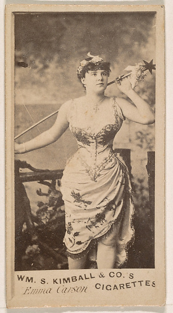 William S. Kimball & Company, Emma Carson, from the Actresses series (N203) issued by Wm. S. Kimball & Co.