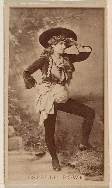 Kinney Brothers Tobacco Company, Estelle Rowe, from the Actresses series (N245) issued by Kinney Brothers to promote Sweet Caporal Cigarettes