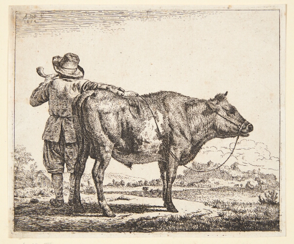 Adriaen van de Velde, Ung hyrde med en tyr