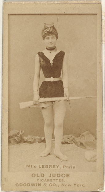Goodwin & Company, Mlle. Lebrey, Paris, from the Actors and Actresses series (N171) for Old Judge Cigarettes