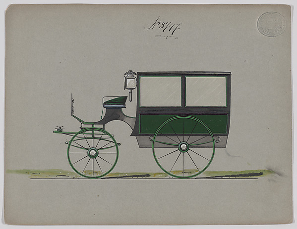 Brewster & Co., Design for Omnibus or Wagonette, no. 3747