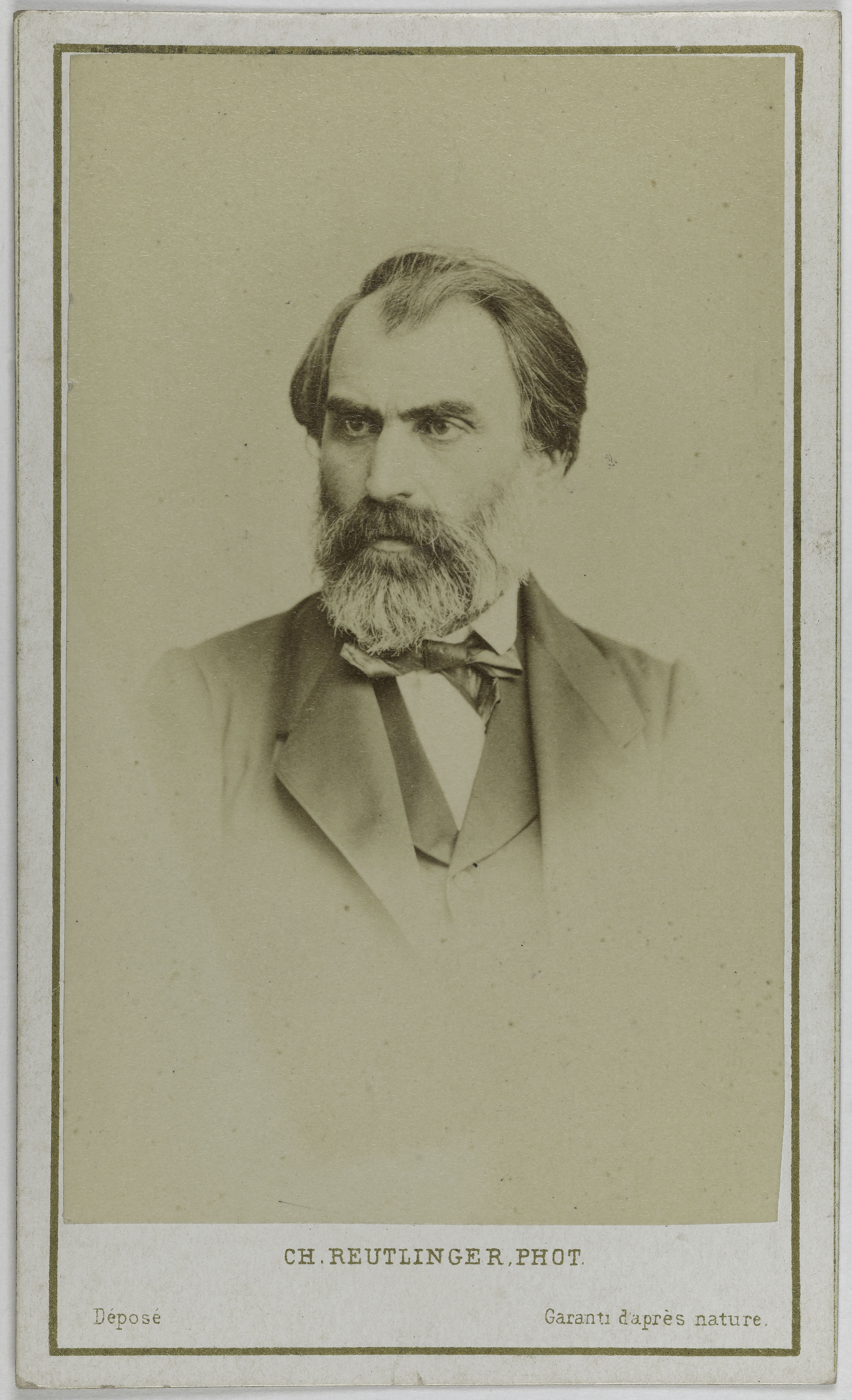 Charles Reutlinger, Portrait de Pelletan Eugène, (1813-1884), (écrivain, sénateur, homme politique, membre du gouvernement en 1870)