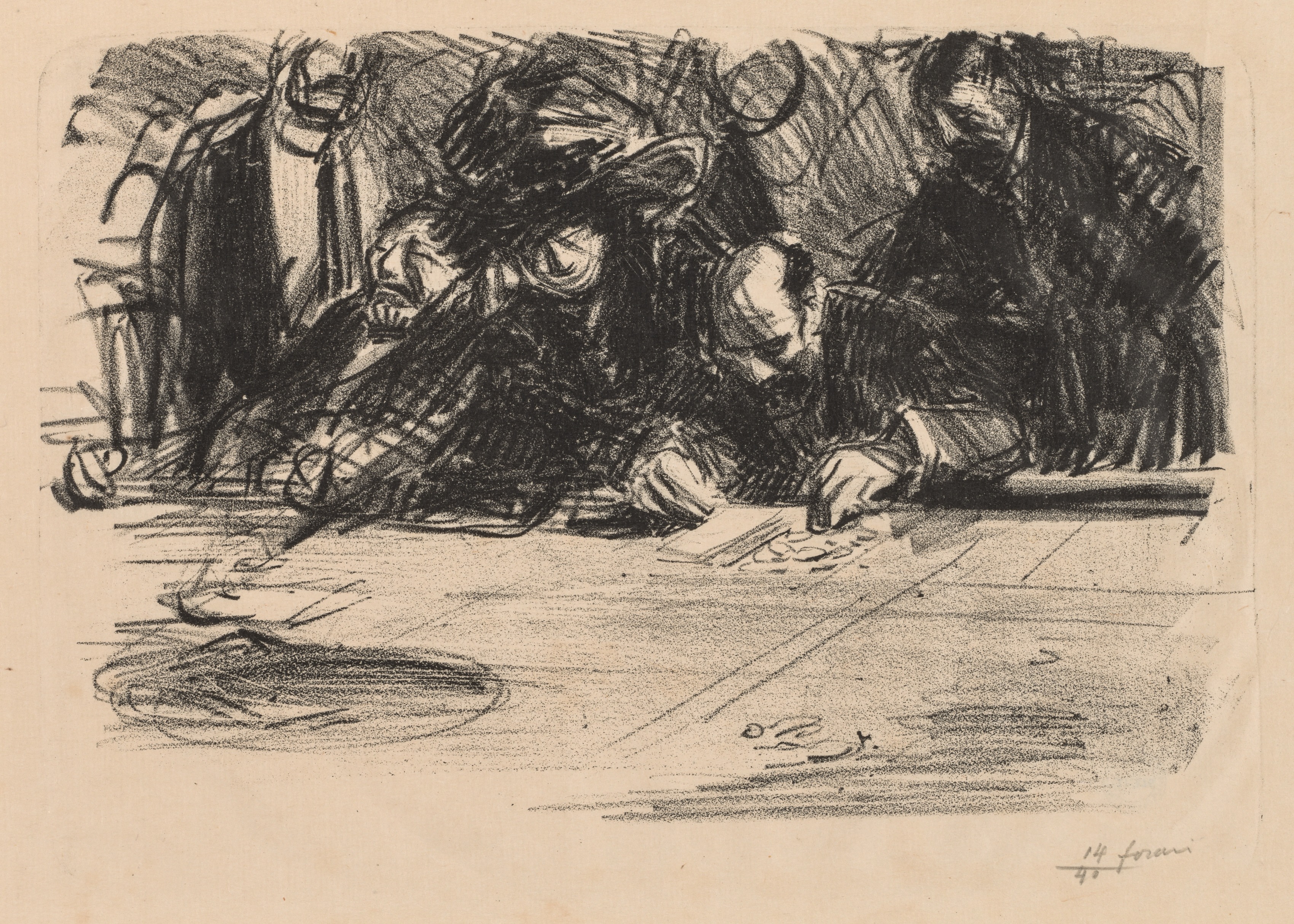 Jean Louis Forain, Groupe de joueurs