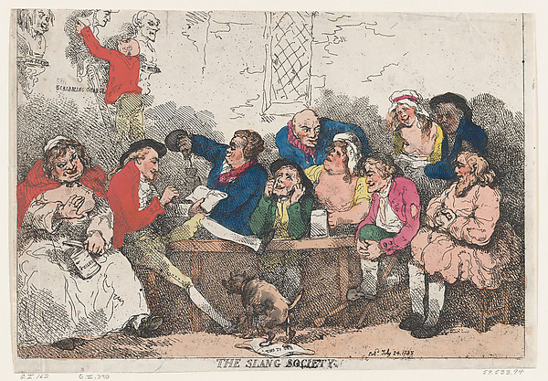 Thomas Rowlandson, The Slang Society