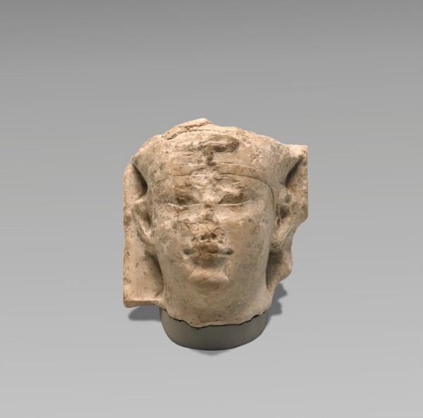 Unknown, Head of a Ptolemy as Pharaoh (Sculptor's Model)