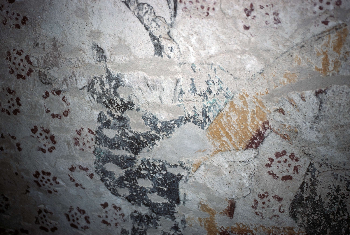 Rune Hammarling, Lime painting in Skuttunge church, Skuttunge parish, Uppland 1988