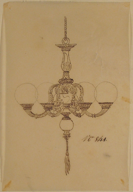 Anonymous, French, 19th century, Designs for a Chandelier