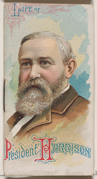W. Duke, Sons & Co., Life of President Benjamin Harrison, from the Histories of Poor Boys and Famous People series of booklets (N79) for Duke brand cigarettes