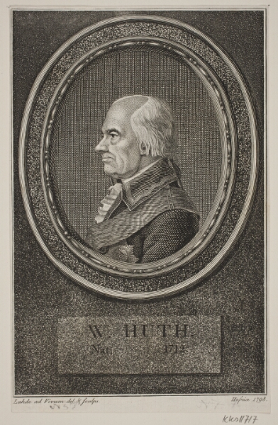 Gerhard Ludvig Lahde, Portræt af W. Huth