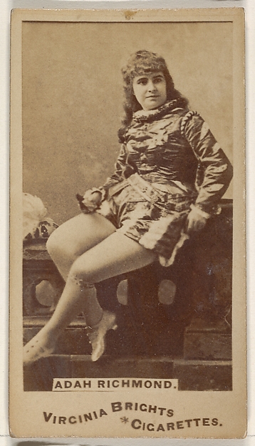Allen & Ginter, Adah Richmond, from the Actors and Actresses series (N45, Type 1) for Virginia Brights Cigarettes