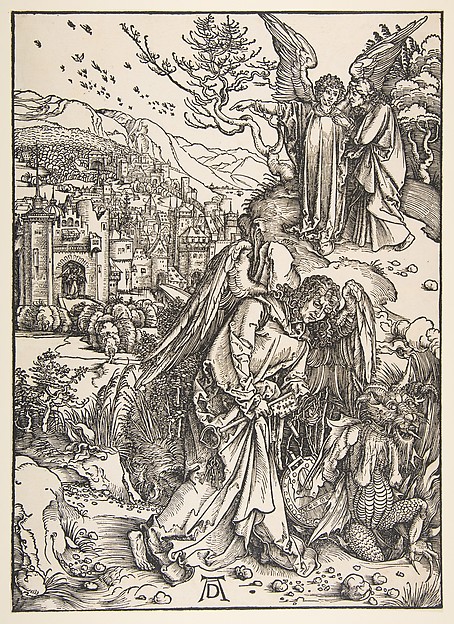 Albrecht Dürer, The Angel with the Key to Bottomless Pit